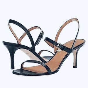 Tory Burch Black Strappy Kitten Heels — 9.5